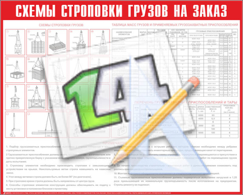 Схема строповки на заказ - Схемы строповки и складирования грузов - . Магазин Znakstend.ru